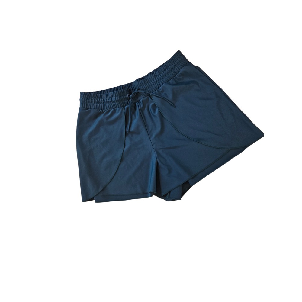 Summersalt The Sea to Shore High Waisted Swim Shorts Teal Green Size Large